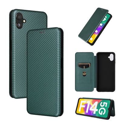 Carbon Fiber Texture Flip Leather Phone Case, For Nokia C22, For Samsung Galaxy F14, For Xiaomi 13 Ultra
