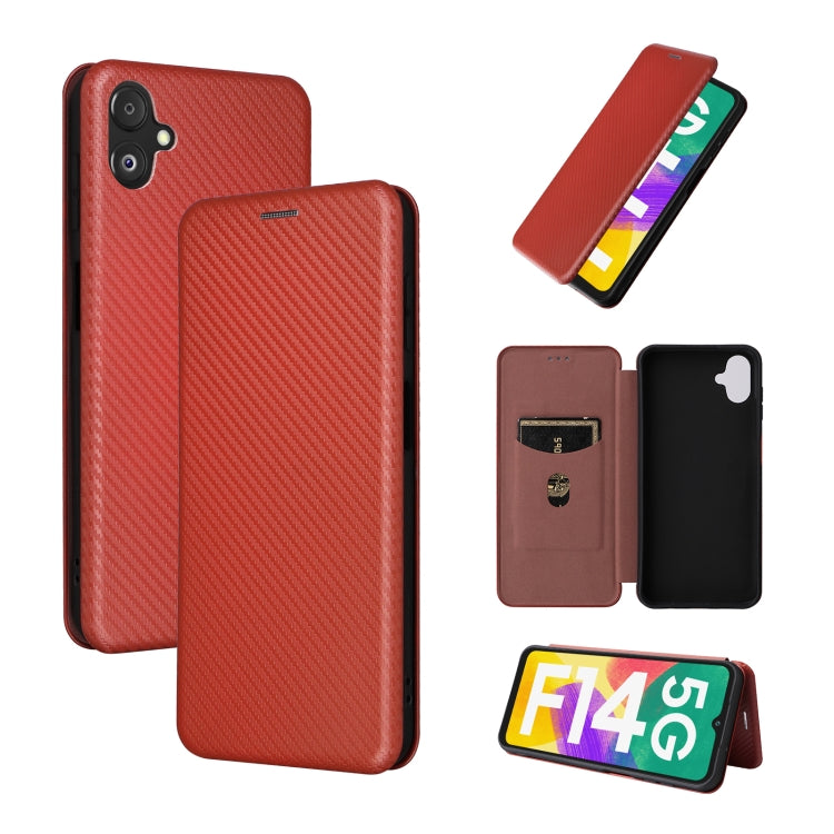 Carbon Fiber Texture Flip Leather Phone Case, For Nokia C22, For Samsung Galaxy F14, For Xiaomi 13 Ultra