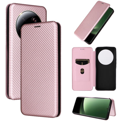 Carbon Fiber Texture Flip Leather Phone Case, For Nokia C22, For Samsung Galaxy F14, For Xiaomi 13 Ultra