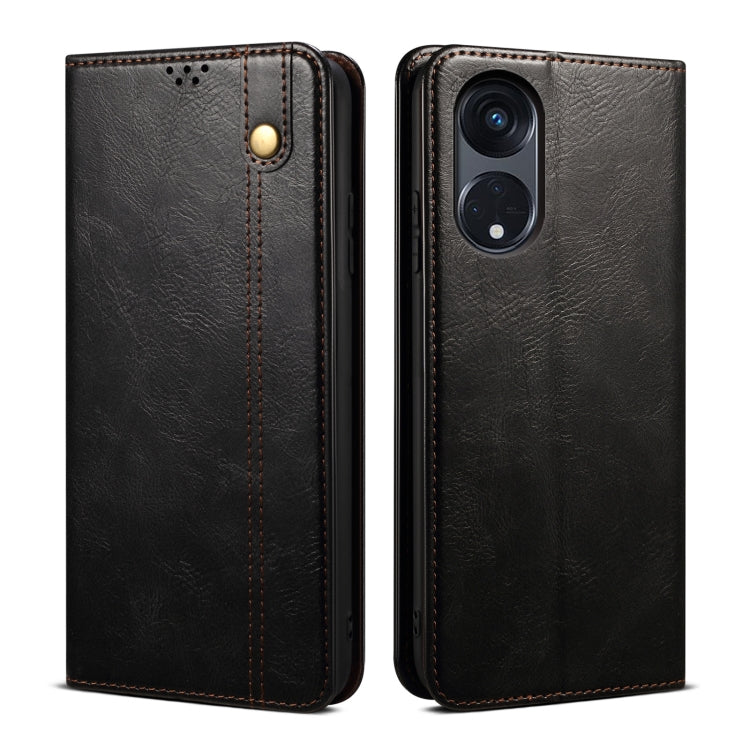 Oil Wax Crazy Horse Texture Leather Phone Case, For OPPO Find X7, For OPPO Reno10 Pro+ Global, For OPPO A98 5G, For OPPO A38 4G / A18 4G, For OPPO Reno8 T 5G / A1 Pro, For OPPO A58 4G
