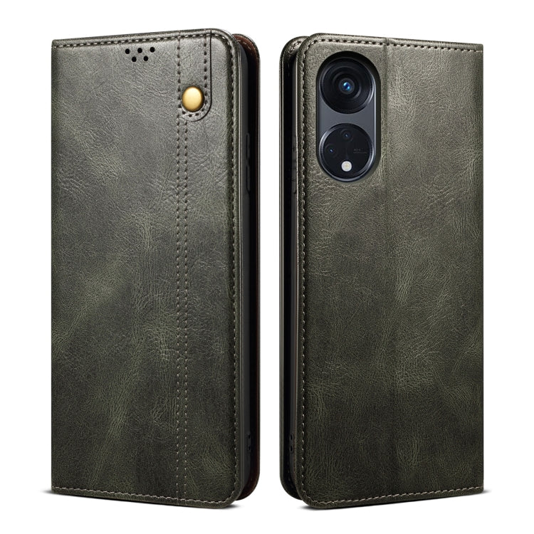 Oil Wax Crazy Horse Texture Leather Phone Case, For OPPO Find X7, For OPPO Reno10 Pro+ Global, For OPPO A98 5G, For OPPO A38 4G / A18 4G, For OPPO Reno8 T 5G / A1 Pro, For OPPO A58 4G