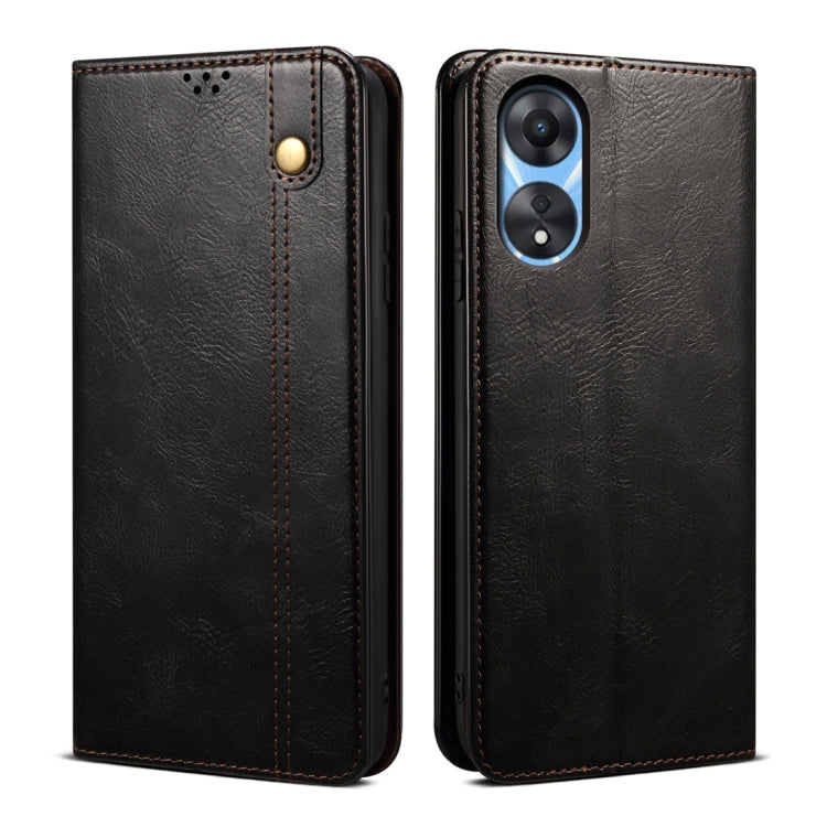 Oil Wax Crazy Horse Texture Leather Phone Case, For OPPO Find X7, For OPPO Reno10 Pro+ Global, For OPPO A98 5G, For OPPO A38 4G / A18 4G, For OPPO Reno8 T 5G / A1 Pro, For OPPO A58 4G