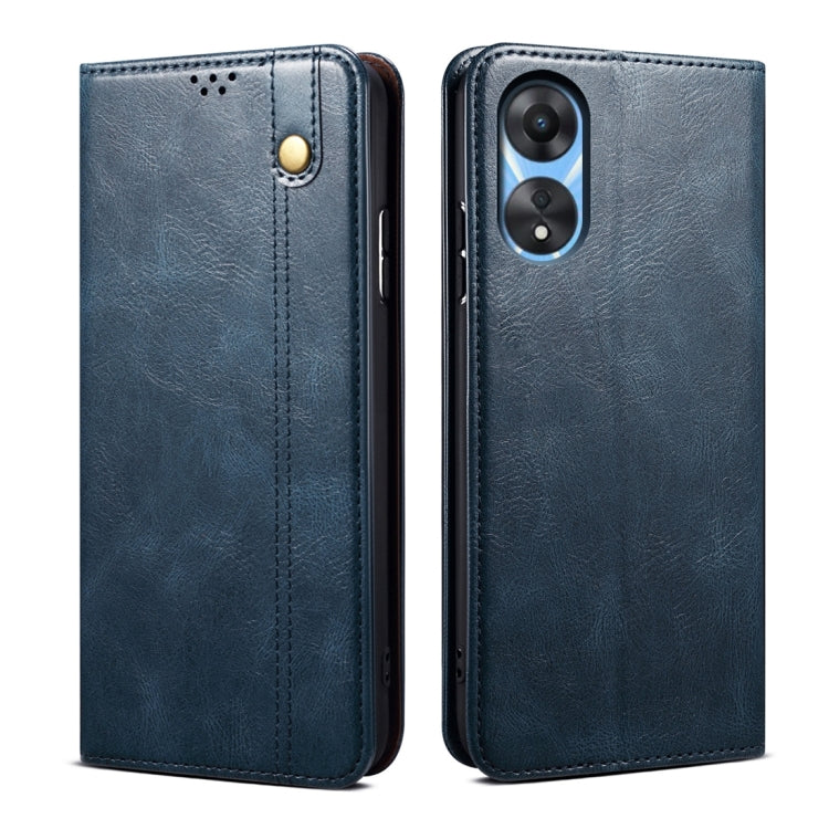 Oil Wax Crazy Horse Texture Leather Phone Case, For OPPO Find X7, For OPPO Reno10 Pro+ Global, For OPPO A98 5G, For OPPO A38 4G / A18 4G, For OPPO Reno8 T 5G / A1 Pro, For OPPO A58 4G