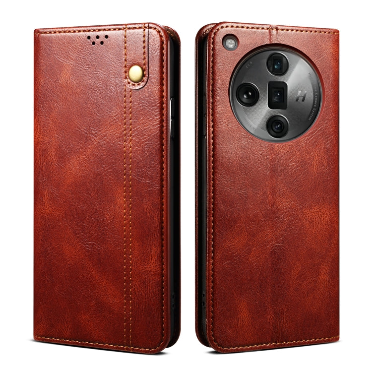 Oil Wax Crazy Horse Texture Leather Phone Case, For OPPO Find X7, For OPPO Reno10 Pro+ Global, For OPPO A98 5G, For OPPO A38 4G / A18 4G, For OPPO Reno8 T 5G / A1 Pro, For OPPO A58 4G