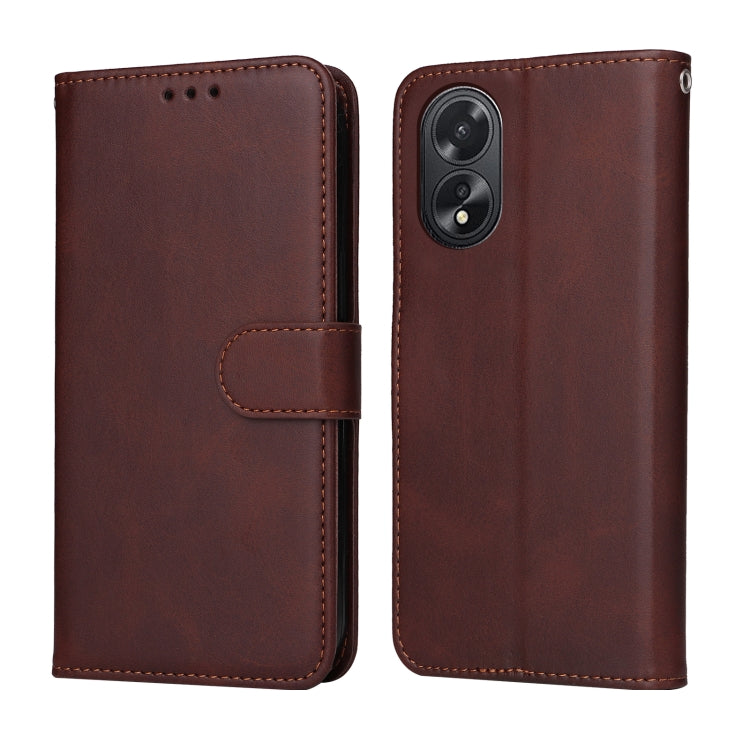 Classic Calf Texture Flip Leather Phone Case, For OPPO Reno11 F Global / F25 Pro Global, For OPPO Reno11 5G Global, For OPPO A59 5G / A2m, For OPPO A38 4G / A18 4G Global