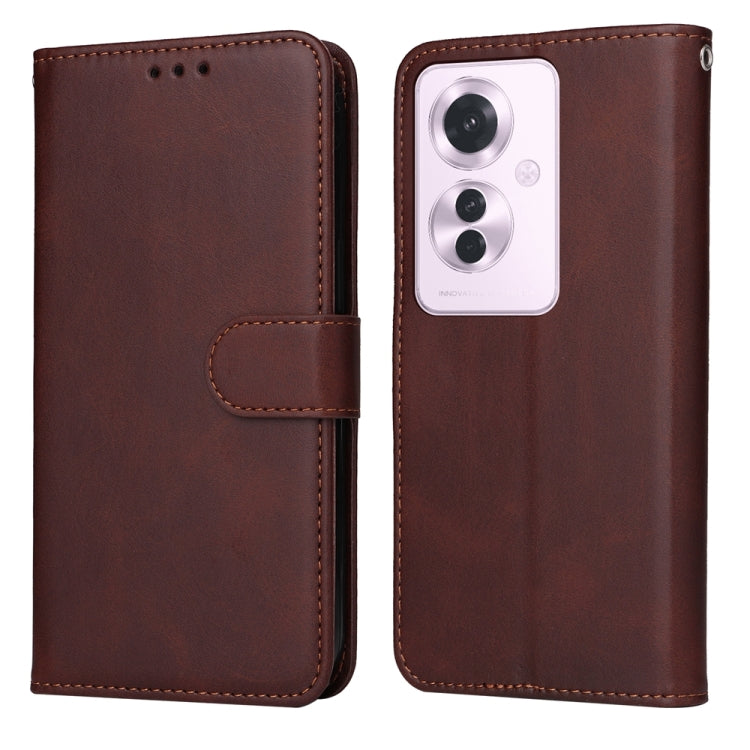 Classic Calf Texture Flip Leather Phone Case, For OPPO Reno11 F Global / F25 Pro Global, For OPPO Reno11 5G Global, For OPPO A59 5G / A2m, For OPPO A38 4G / A18 4G Global
