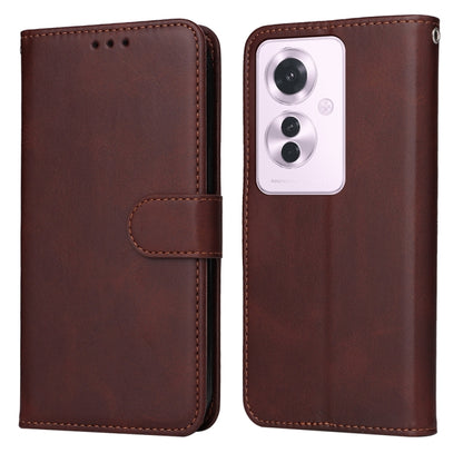 Classic Calf Texture Flip Leather Phone Case, For OPPO Reno11 F Global / F25 Pro Global, For OPPO Reno11 5G Global, For OPPO A59 5G / A2m, For OPPO A38 4G / A18 4G Global