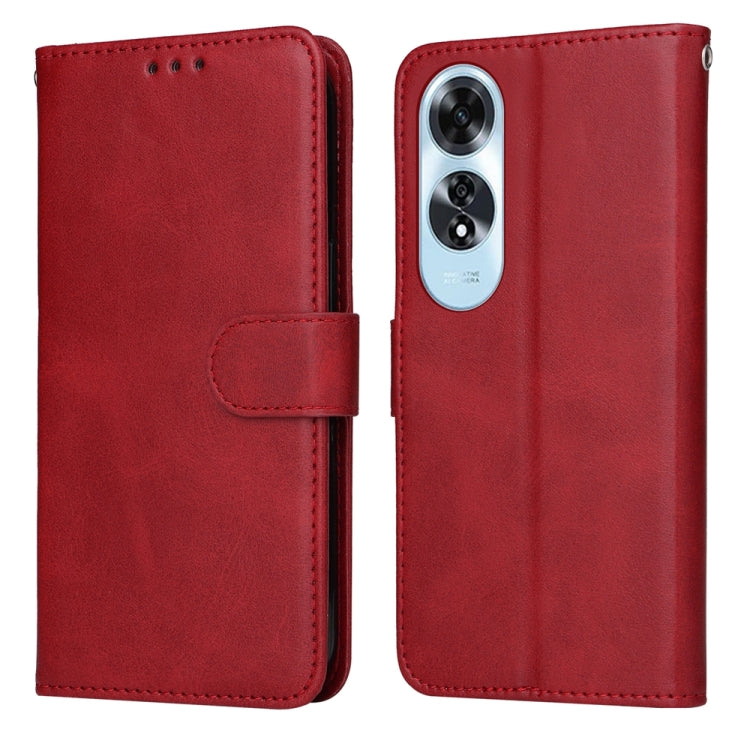 Classic Calf Texture Flip Leather Phone Case, For OPPO K12x, For OPPO A60 4G Global, For OPPO K12, For OPPO A3 Pro 5G