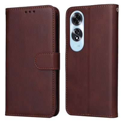 Classic Calf Texture Flip Leather Phone Case, For OPPO K12x, For OPPO A60 4G Global, For OPPO K12, For OPPO A3 Pro 5G
