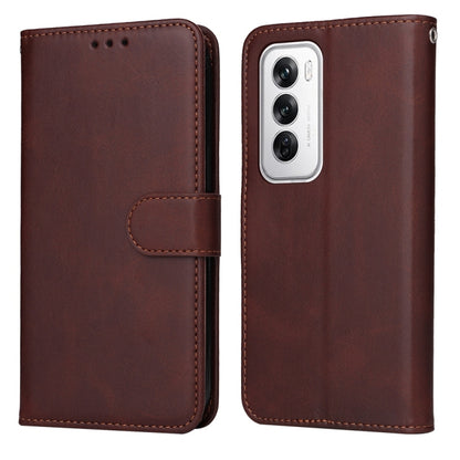 Classic Calf Texture Flip Leather Phone Case, For OPPO Reno12 F 4G, For OPPO Reno12 F 5G Global, For OPPO A3 Pro 5G Global / India, For OPPO Reno12 5G Global