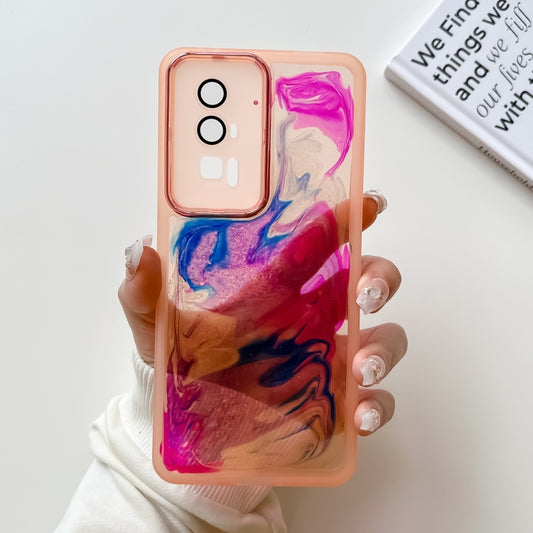 Oil Painting Electroplating TPU Phone Case, For Xiaomi Redmi K60, For Xiaomi Redmi K50, For Xiaomi Redmi K50 Ultra, For Xiaomi Redmi K40