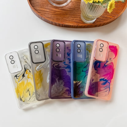 Oil Painting Electroplating TPU Phone Case, For Xiaomi Redmi K60, For Xiaomi Redmi K50, For Xiaomi Redmi K50 Ultra, For Xiaomi Redmi K40