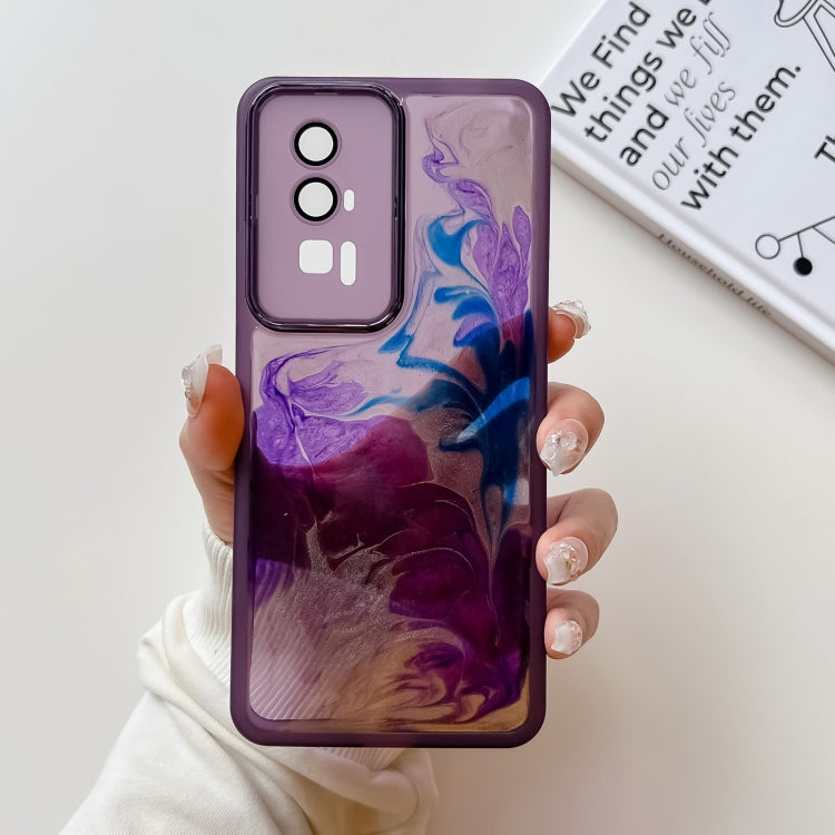 Oil Painting Electroplating TPU Phone Case, For Xiaomi Redmi K60, For Xiaomi Redmi K50, For Xiaomi Redmi K50 Ultra, For Xiaomi Redmi K40