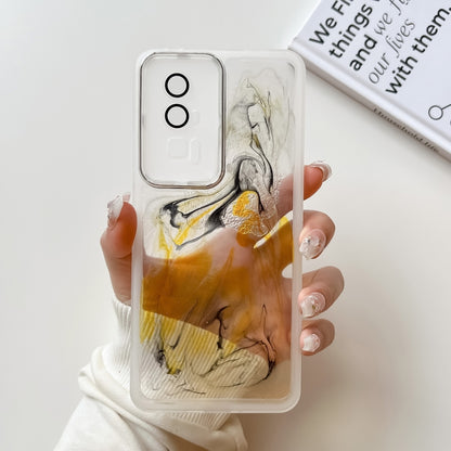 Oil Painting Electroplating TPU Phone Case, For Xiaomi Redmi K60, For Xiaomi Redmi K50, For Xiaomi Redmi K50 Ultra, For Xiaomi Redmi K40