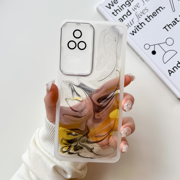 Oil Painting Electroplating TPU Phone Case, For Xiaomi Redmi K60, For Xiaomi Redmi K50, For Xiaomi Redmi K50 Ultra, For Xiaomi Redmi K40