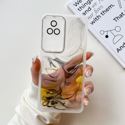Oil Painting Electroplating TPU Phone Case, For Xiaomi Redmi K60, For Xiaomi Redmi K50, For Xiaomi Redmi K50 Ultra, For Xiaomi Redmi K40