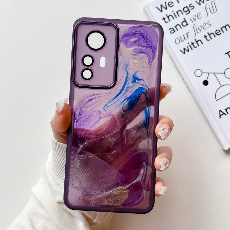 Oil Painting Electroplating TPU Phone Case, For Xiaomi Redmi K60, For Xiaomi Redmi K50, For Xiaomi Redmi K50 Ultra, For Xiaomi Redmi K40