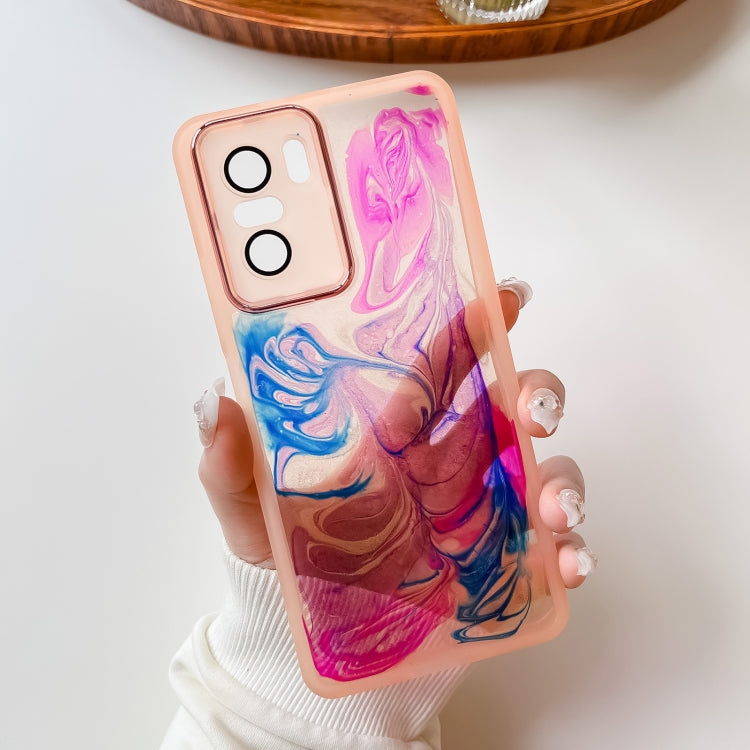 Oil Painting Electroplating TPU Phone Case, For Xiaomi Redmi K40 Pro, For Xiaomi Redmi K40 Gaming
