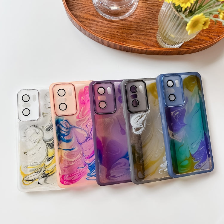 Oil Painting Electroplating TPU Phone Case, For Xiaomi Redmi K40 Pro, For Xiaomi Redmi K40 Gaming