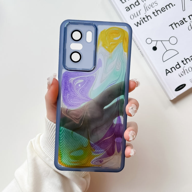 Oil Painting Electroplating TPU Phone Case, For Xiaomi Redmi K40 Pro, For Xiaomi Redmi K40 Gaming