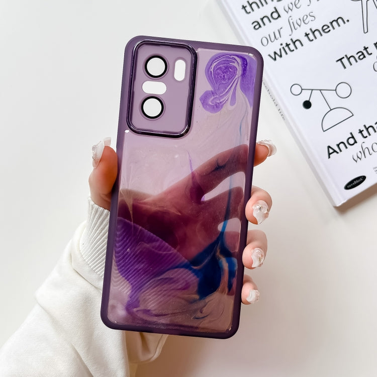 Oil Painting Electroplating TPU Phone Case, For Xiaomi Redmi K40 Pro, For Xiaomi Redmi K40 Gaming