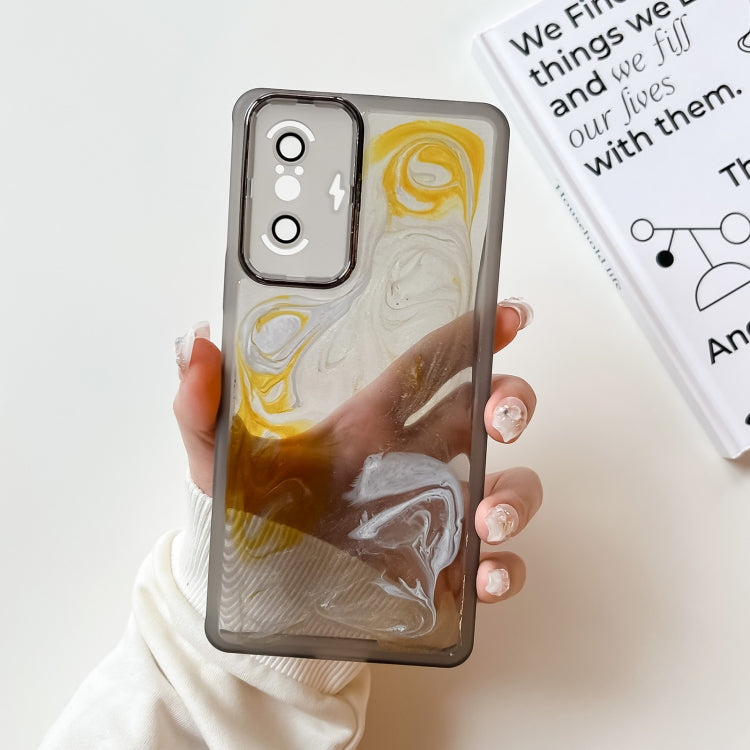 Oil Painting Electroplating TPU Phone Case, For Xiaomi Redmi K40 Pro, For Xiaomi Redmi K40 Gaming