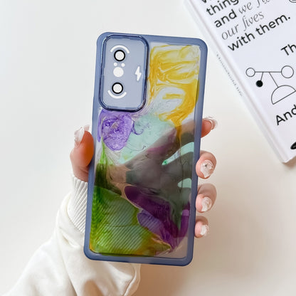 Oil Painting Electroplating TPU Phone Case, For Xiaomi Redmi K40 Pro, For Xiaomi Redmi K40 Gaming