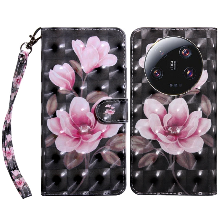 3D Painted Pattern Leather Phone Case, For Xiaomi 13T Pro, For Xiaomi 13 Ultra