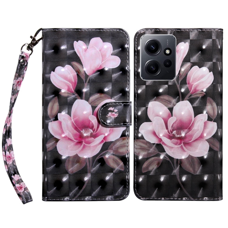 3D Painted Pattern Leather Phone Case, For Xiaomi Redmi Note  12 Pro+ 5G Global, For Xiaomi 12 Pro