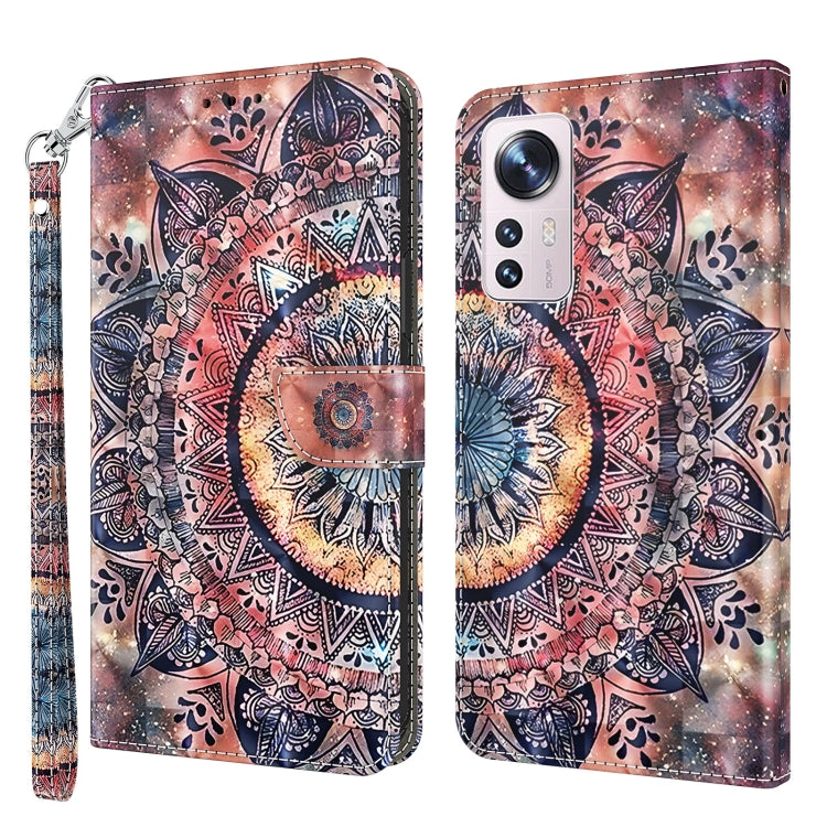3D Painted Pattern Leather Phone Case, For Xiaomi 12, For Xiaomi Redmi Note 10 Pro