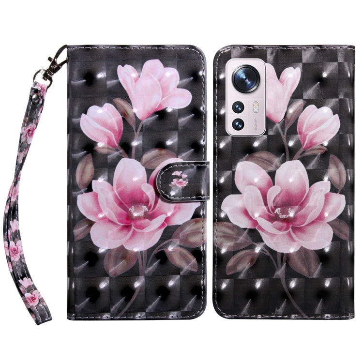 3D Painted Pattern Leather Phone Case, For Xiaomi 12, For Xiaomi Redmi Note 10 Pro
