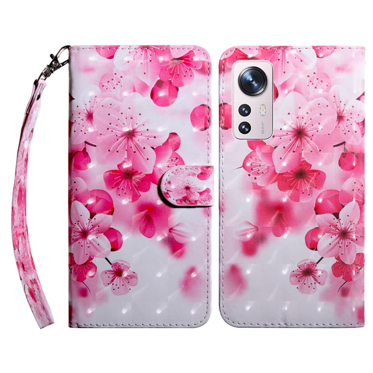 3D Painted Pattern Leather Phone Case, For Xiaomi 12, For Xiaomi Redmi Note 10 Pro