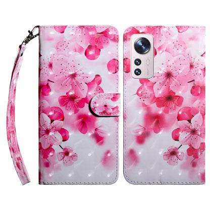 3D Painted Pattern Leather Phone Case, For Xiaomi 12, For Xiaomi Redmi Note 10 Pro