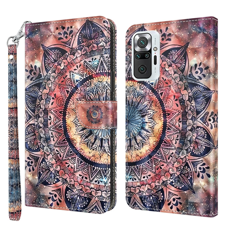 3D Painted Pattern Leather Phone Case, For Xiaomi 12, For Xiaomi Redmi Note 10 Pro
