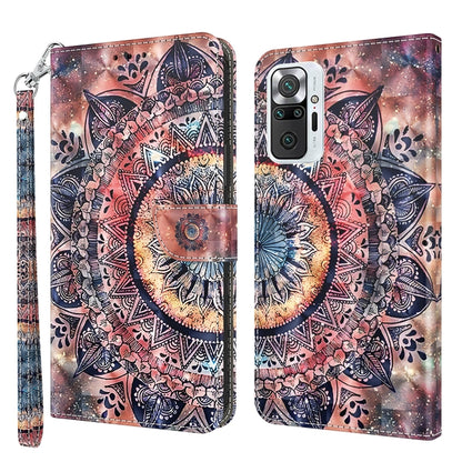 3D Painted Pattern Leather Phone Case, For Xiaomi 12, For Xiaomi Redmi Note 10 Pro
