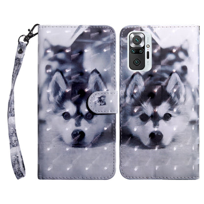 3D Painted Pattern Leather Phone Case, For Xiaomi 12, For Xiaomi Redmi Note 10 Pro