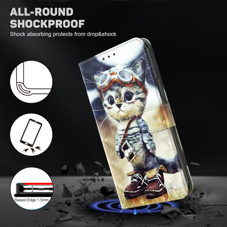 3D Painted Pattern Leather Phone Case, For Xiaomi 13T Pro, For Xiaomi 13 Ultra