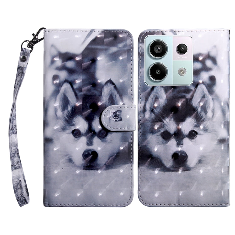 3D Painted Pattern Leather Phone Case, For Xiaomi Redmi Note 13 Pro+, For Xiaomi Redmi Note 13 Pro 5G