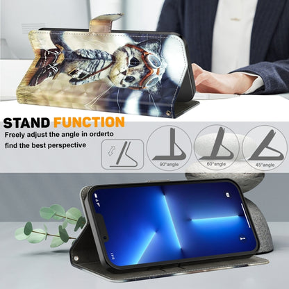 3D Painted Pattern Leather Phone Case, For Xiaomi Redmi Note 13 Pro+, For Xiaomi Redmi Note 13 Pro 5G