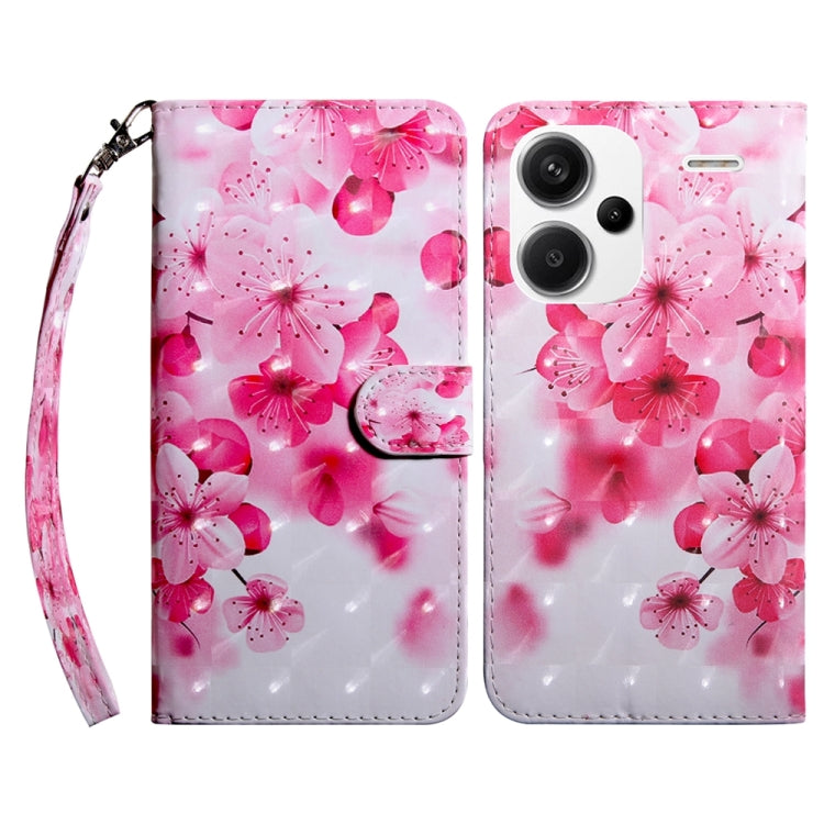 3D Painted Pattern Leather Phone Case, For Xiaomi Redmi Note 13 Pro+, For Xiaomi Redmi Note 13 Pro 5G