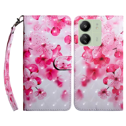 3D Painted Pattern Leather Phone Case, For Xiaomi Redmi Note 13 5G, For Xiaomi Redmi 13C