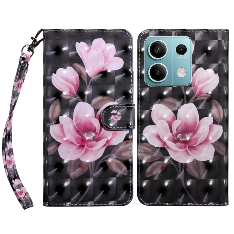 3D Painted Pattern Leather Phone Case, For Xiaomi Redmi Note 13 5G, For Xiaomi Redmi 13C