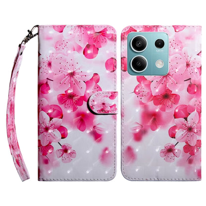 3D Painted Pattern Leather Phone Case, For Xiaomi Redmi Note 13 5G, For Xiaomi Redmi 13C