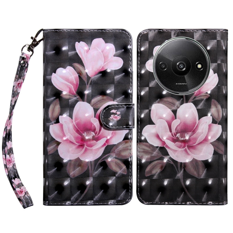 3D Painted Pattern Leather Phone Case, For Xiaomi Redmi A3, For Xiaomi Redmi Note 13 4G