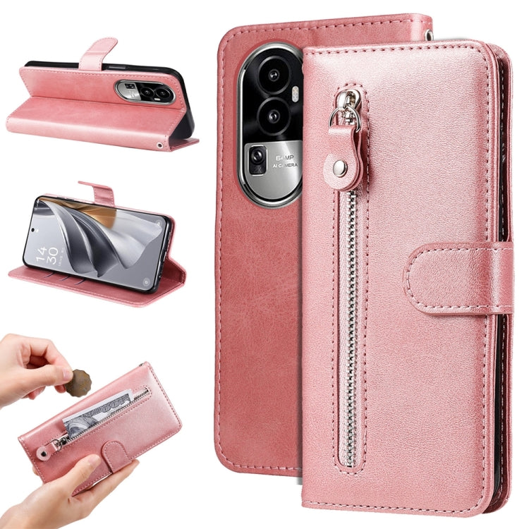 Fashion Calf Texture Zipper Leather Phone Case, For OPPO A58 4G, For OPPO Reno10 5G / Reno10 Pro 5G Global, For OPPO A78 4G, For OPPO Find X8 Pro