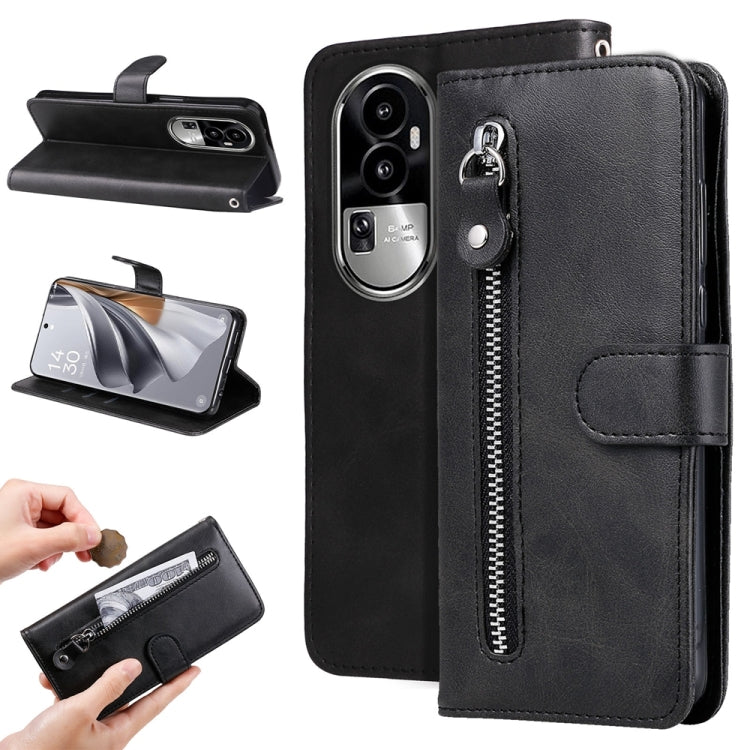 Fashion Calf Texture Zipper Leather Phone Case, For OPPO A58 4G, For OPPO Reno10 5G / Reno10 Pro 5G Global, For OPPO A78 4G, For OPPO Find X8 Pro