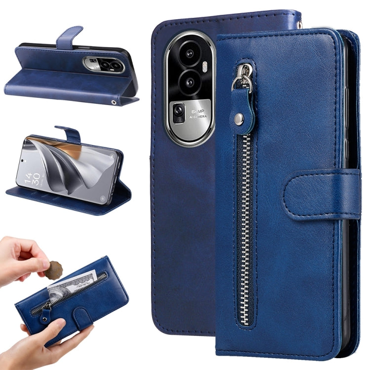 Fashion Calf Texture Zipper Leather Phone Case, For OPPO A58 4G, For OPPO Reno10 5G / Reno10 Pro 5G Global, For OPPO A78 4G, For OPPO Find X8 Pro