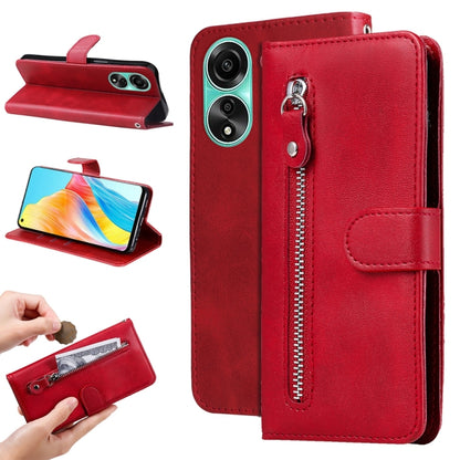 Fashion Calf Texture Zipper Leather Phone Case, For OPPO A58 4G, For OPPO Reno10 5G / Reno10 Pro 5G Global, For OPPO A78 4G, For OPPO Find X8 Pro