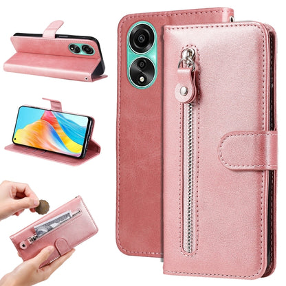 Fashion Calf Texture Zipper Leather Phone Case, For OPPO A58 4G, For OPPO Reno10 5G / Reno10 Pro 5G Global, For OPPO A78 4G, For OPPO Find X8 Pro