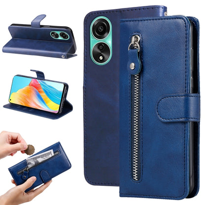 Fashion Calf Texture Zipper Leather Phone Case, For OPPO A58 4G, For OPPO Reno10 5G / Reno10 Pro 5G Global, For OPPO A78 4G, For OPPO Find X8 Pro